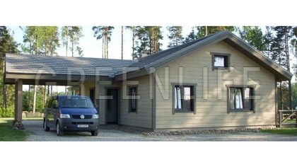 Maison ossature bois avec carport